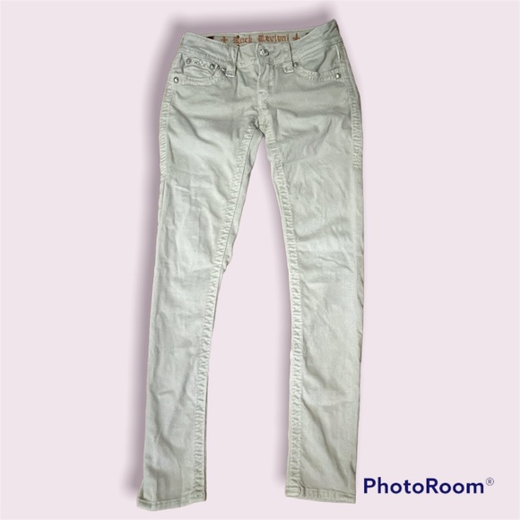 Rock Revival White Denim Jeans size 25 - Picture 10 of 14